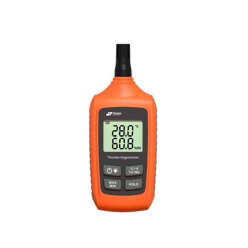 Digital Thermo Hygrometer | Humidity & Dew Point Meter With Sensor | Home Lab Workshop Gauge