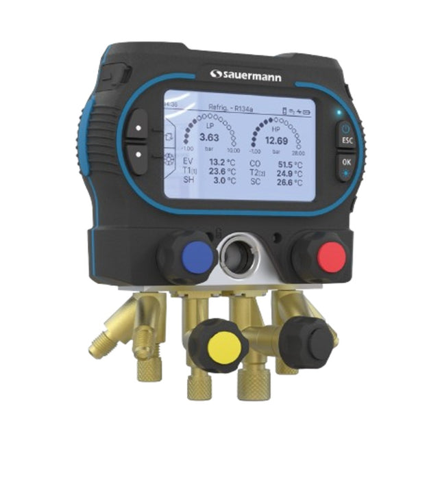 Si-RM450 4-Way Digital Manifold | Sauermann HVAC/R Manifold Gauge