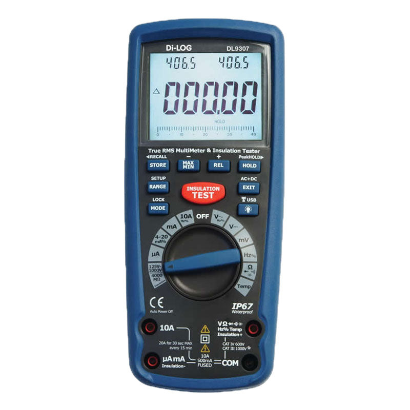 Intertest Multimeter Insulation Multimeter Tester with Bar Graph DL9307 — Measuremart